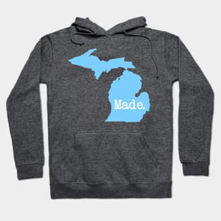 Michigan Home MI Pride Detroit Made Blue Hoodie